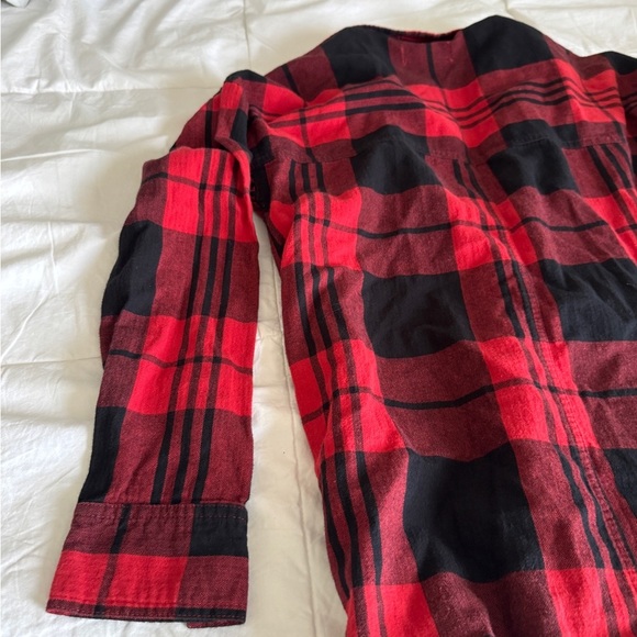 Old Navy Women’s Flannel Shirt – Size XS, Red & Black Plaid, Soft Button-Down - Picture 11 of 11